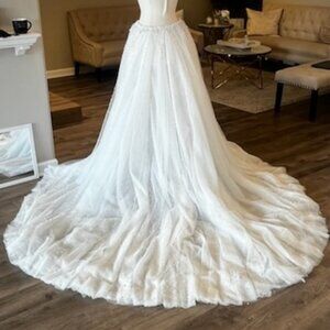 Bridal Pearl Overskirt